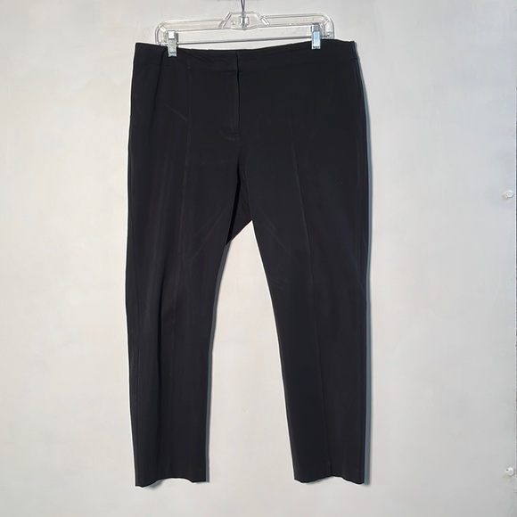 J. JILL Premium Bi-Stretch Minimalist/Career Two Pocket Black Ankle Pant SZ 12 - Picture 2 of 14